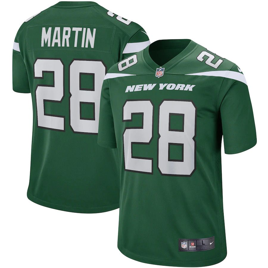 Men New York Jets #28 Curtis Martin Nike Gotham Green Game Retired Player NFL Jersey